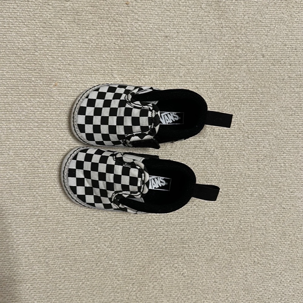 Vans checkered crib shoe size 3